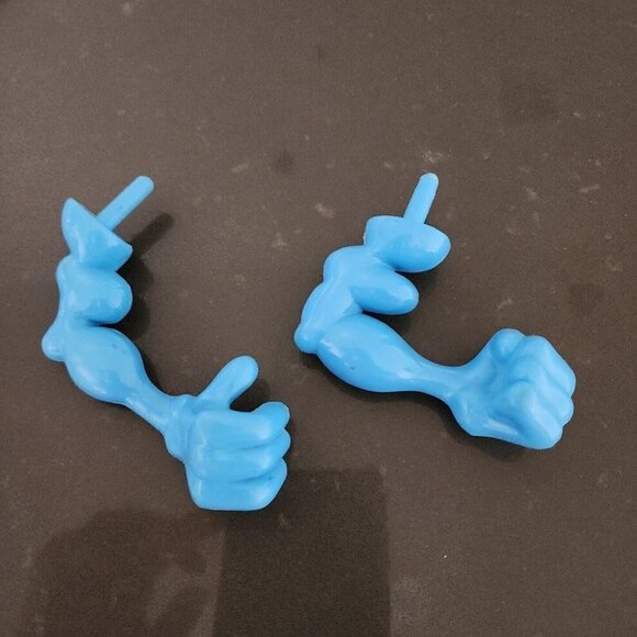 Mr. Potato Head Blue Arms Muscles Hands Replacement Part Piece - Picture 2 of 2